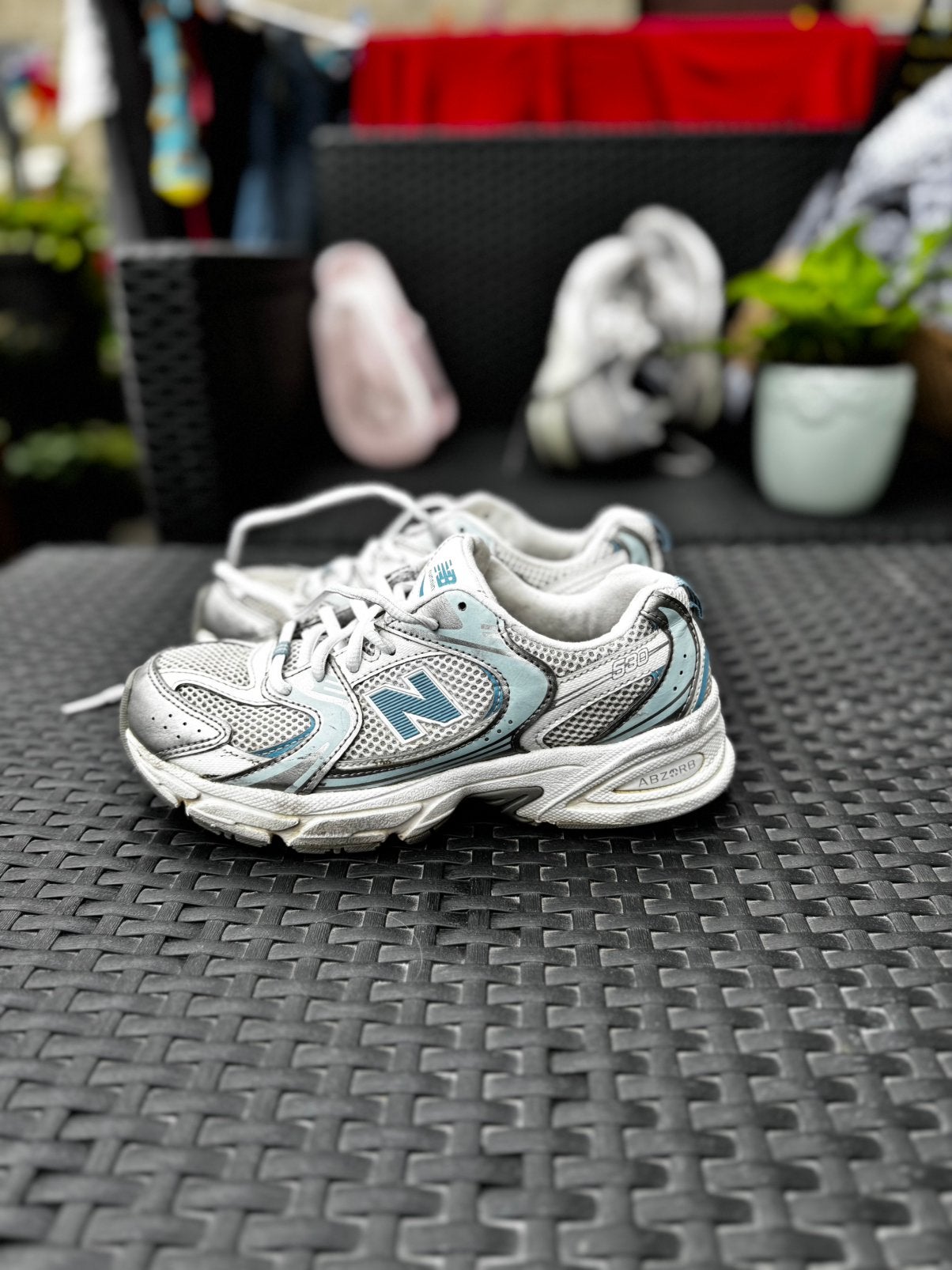 New Balance 530 White/Silver Blue - Maat 36 (Sneakers)2, Blauw, Ophalen of Verzenden, Zo goed als nieuw, Sneakers