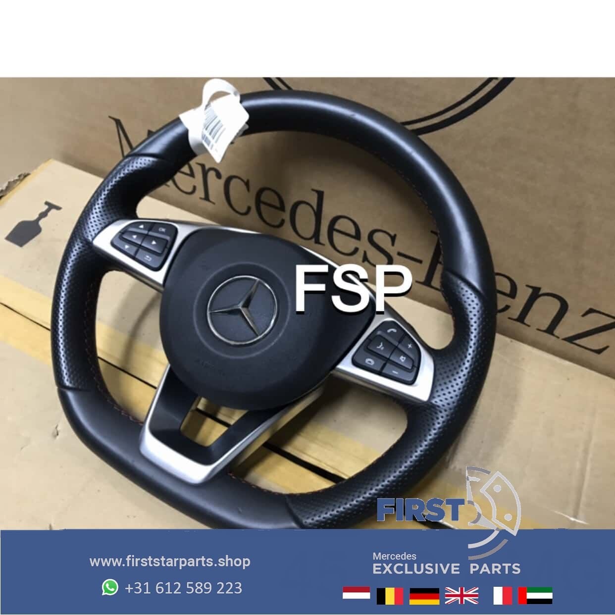 AMG STUUR + AIRBAG A B C CLA E GLA ML GLE KLASSE ORIGINEEL M, Utilisé, -, -, Enlèvement ou Envoi