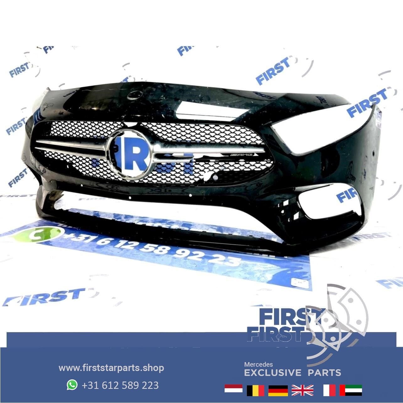W177 A35 AMG Voorbumper Mercedes A Klasse zwart 2019-2022, Utilisé, -, Avant, -