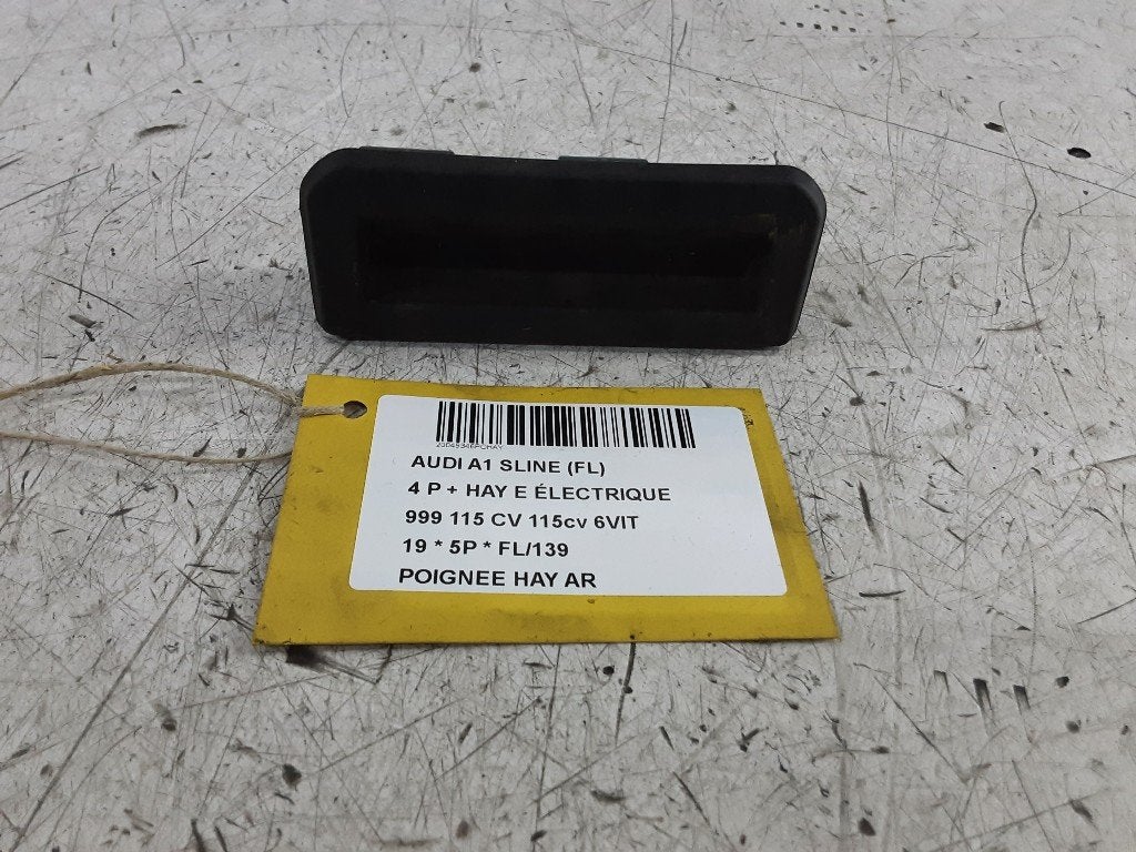 POIGNEE COFFRE / HAYON ARRIERE Audi A1 Sportback (GBA), Utilisé, Audi