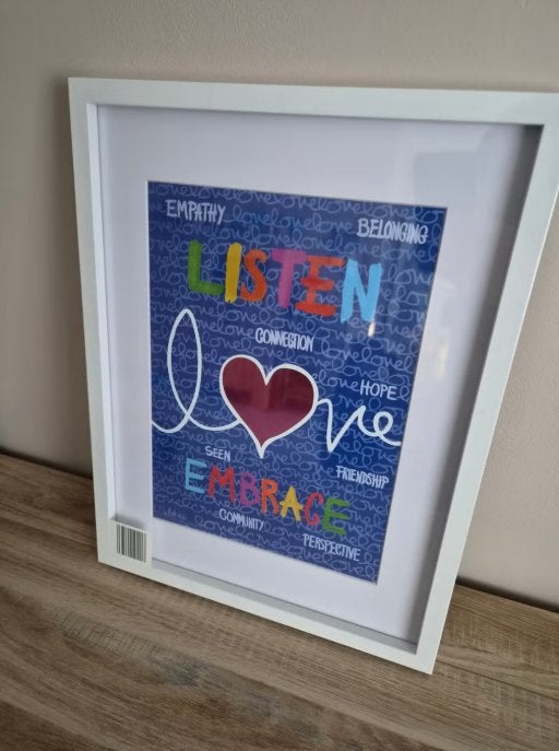 Œuvre d'art « Listen Love Embrace. » - Delphine Boël, Antiquités & Art, Enlèvement ou Envoi