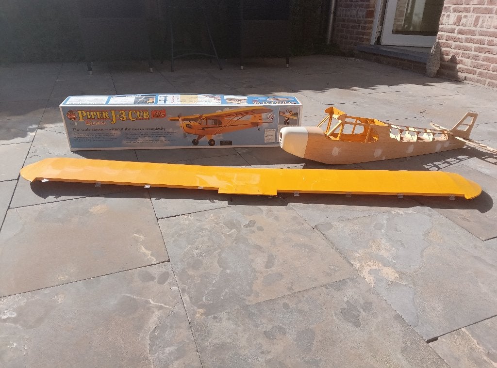 Piper J3 Cub in aanbouw, Hobby en Vrije tijd, Ophalen, Nieuw, Elektro