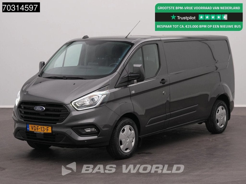 Ford Transit Custom 130PK Automaat L2H1 Navi Airco Cruise L2, Argent ou Gris, Achat, Euro 6, Entreprise