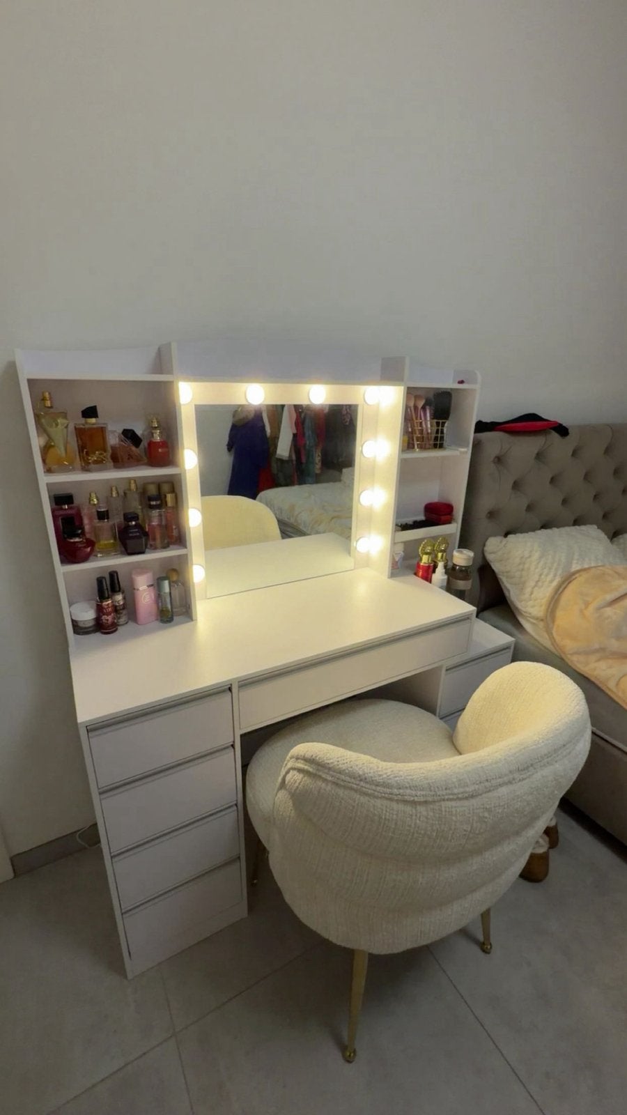 Makeup tafel met stoel, Ophalen, Zo goed als nieuw