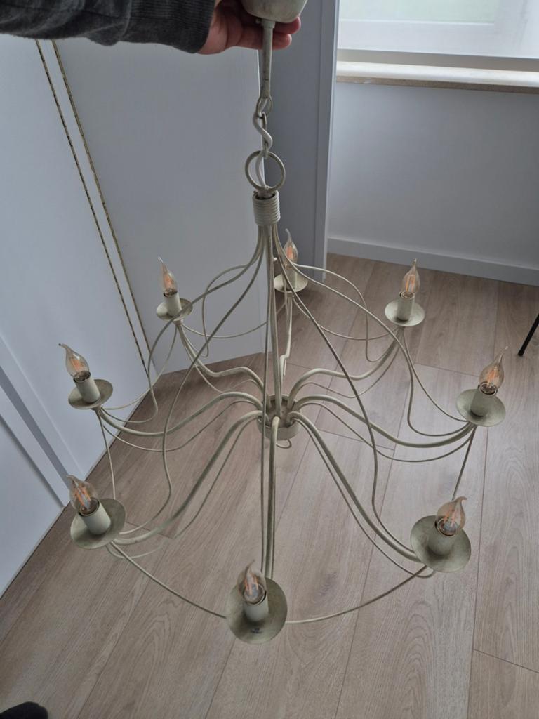 Luster (landelijk stijl) met 8 lichtpunten, Ophalen