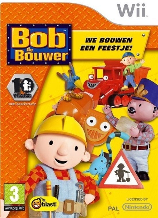 Bob de Bouwer: We Bouwen een Feestje! Wii €8,99, Games en Spelcomputers, Games | Nintendo Wii, Avontuur en Actie, 1 speler, Ophalen of Verzenden