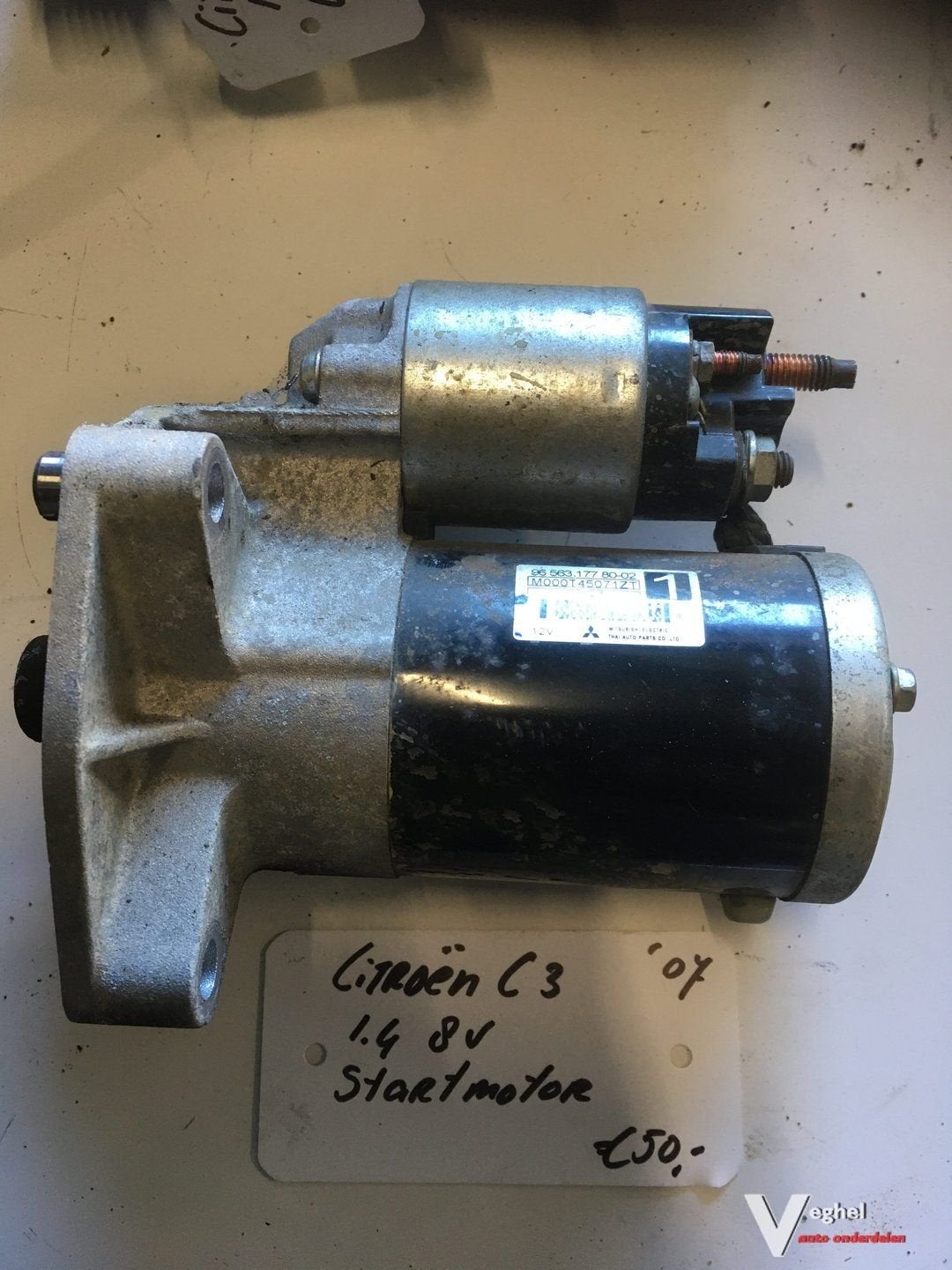 Citroen C3 2007 1.4 8v Startmotor, Gebruikt, -, -, Ophalen of Verzenden