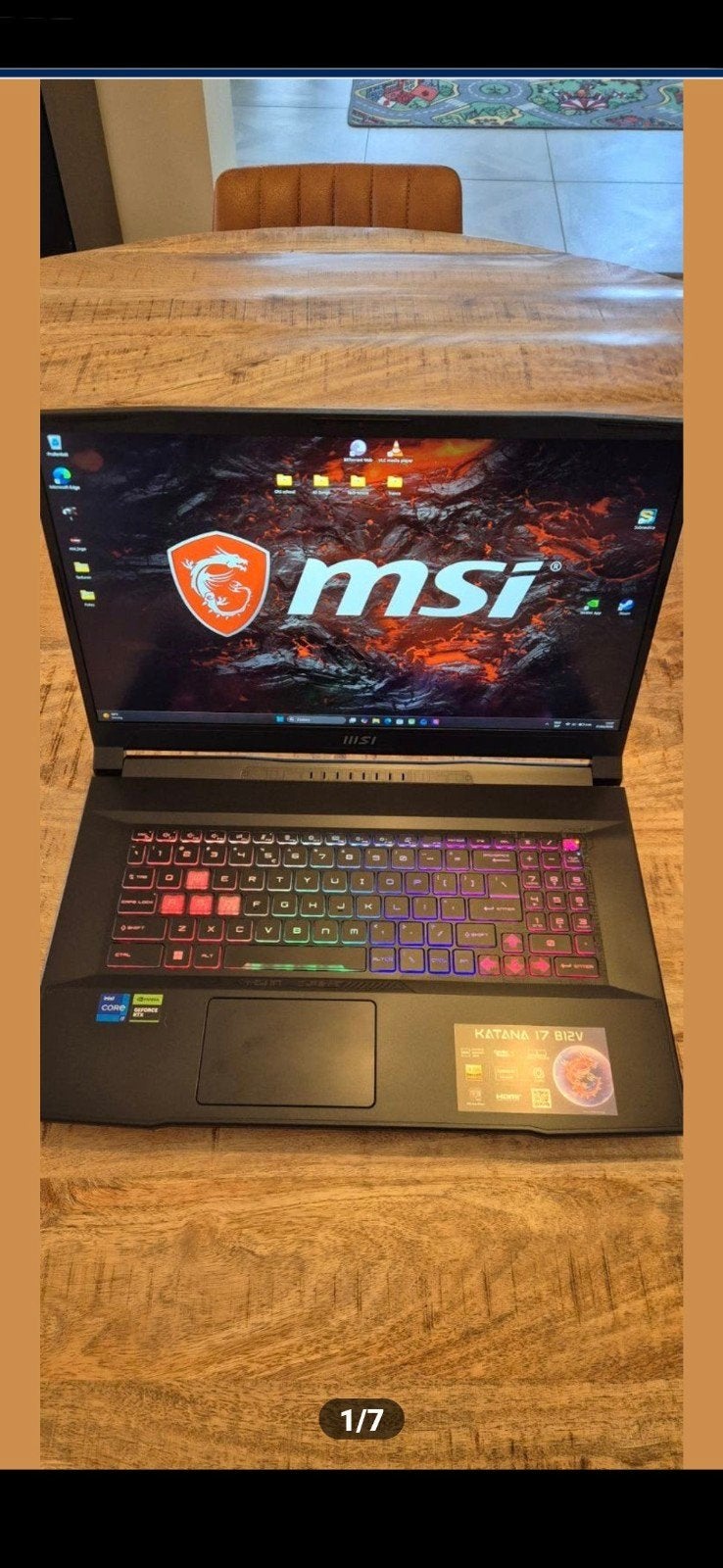 MSI Katana 17 - RTX 4070 - Excellent état !, Informatique & Logiciels, Ordinateurs portables Windows, Comme neuf, 17 pouces ou plus