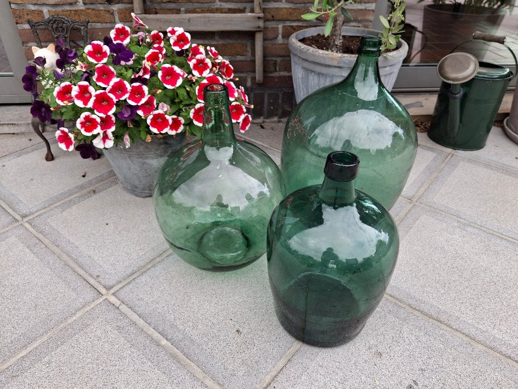 Dame-jeanne  3 stuks - leuke set, Ophalen, Zo goed als nieuw