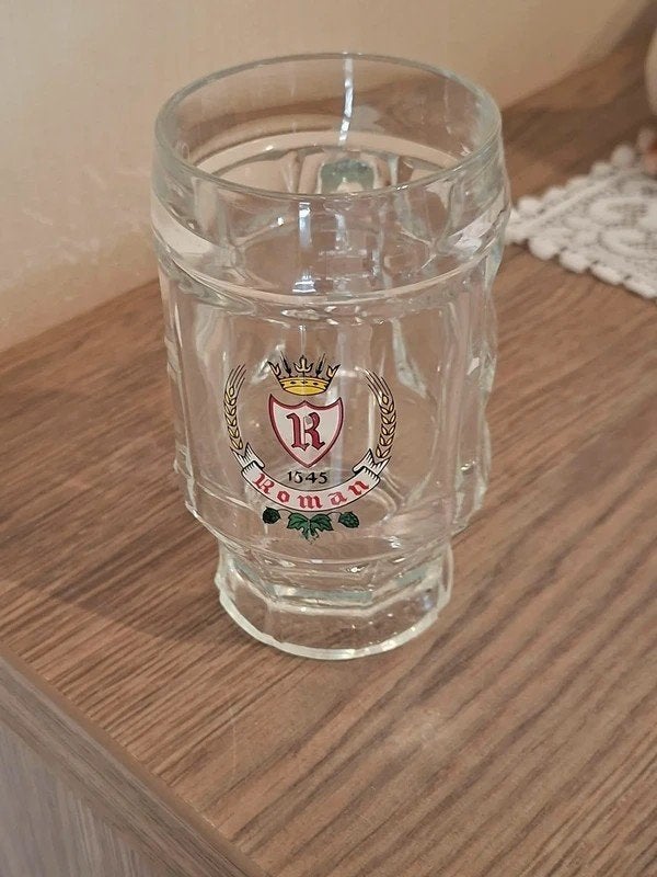 Authentieke bierpot / Brouwerij Roman / Oudenaarde, Ophalen of Verzenden, Zo goed als nieuw, Bierglas