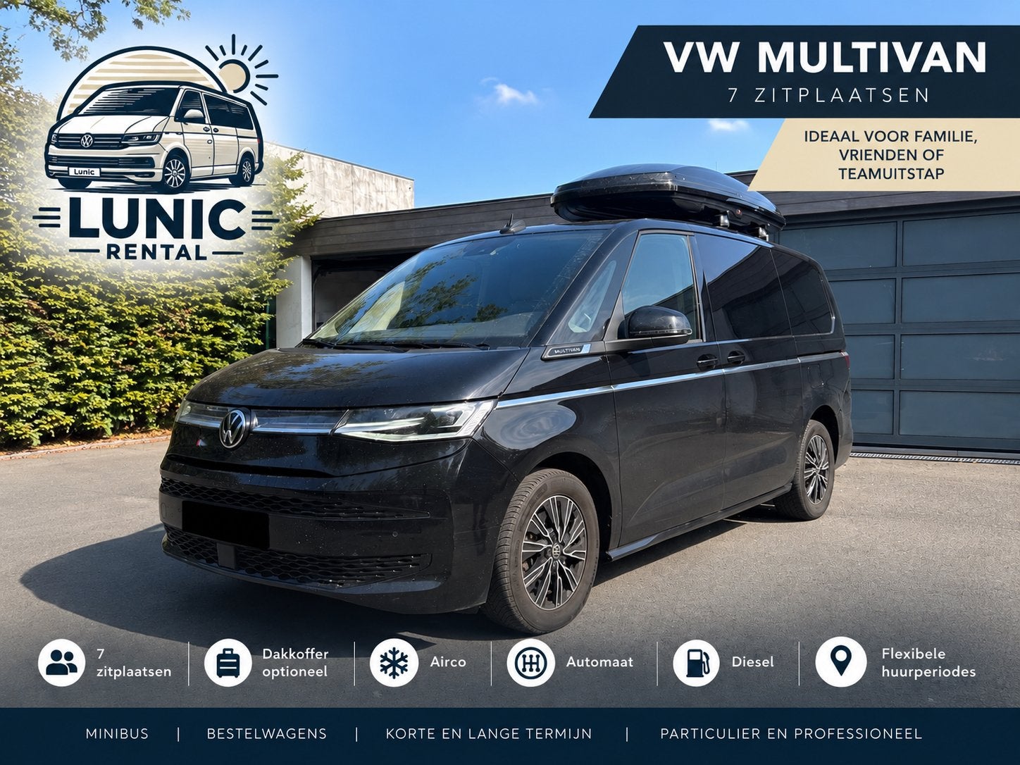 Volkswagen Multivan te huur: 7 zitplaatsen, Automaat, Diesel