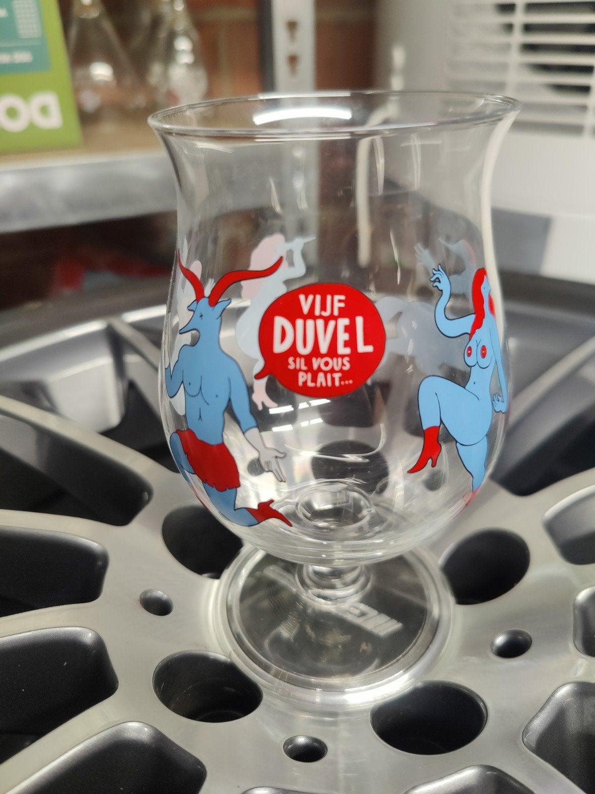 Duvel glas, Ophalen of Verzenden