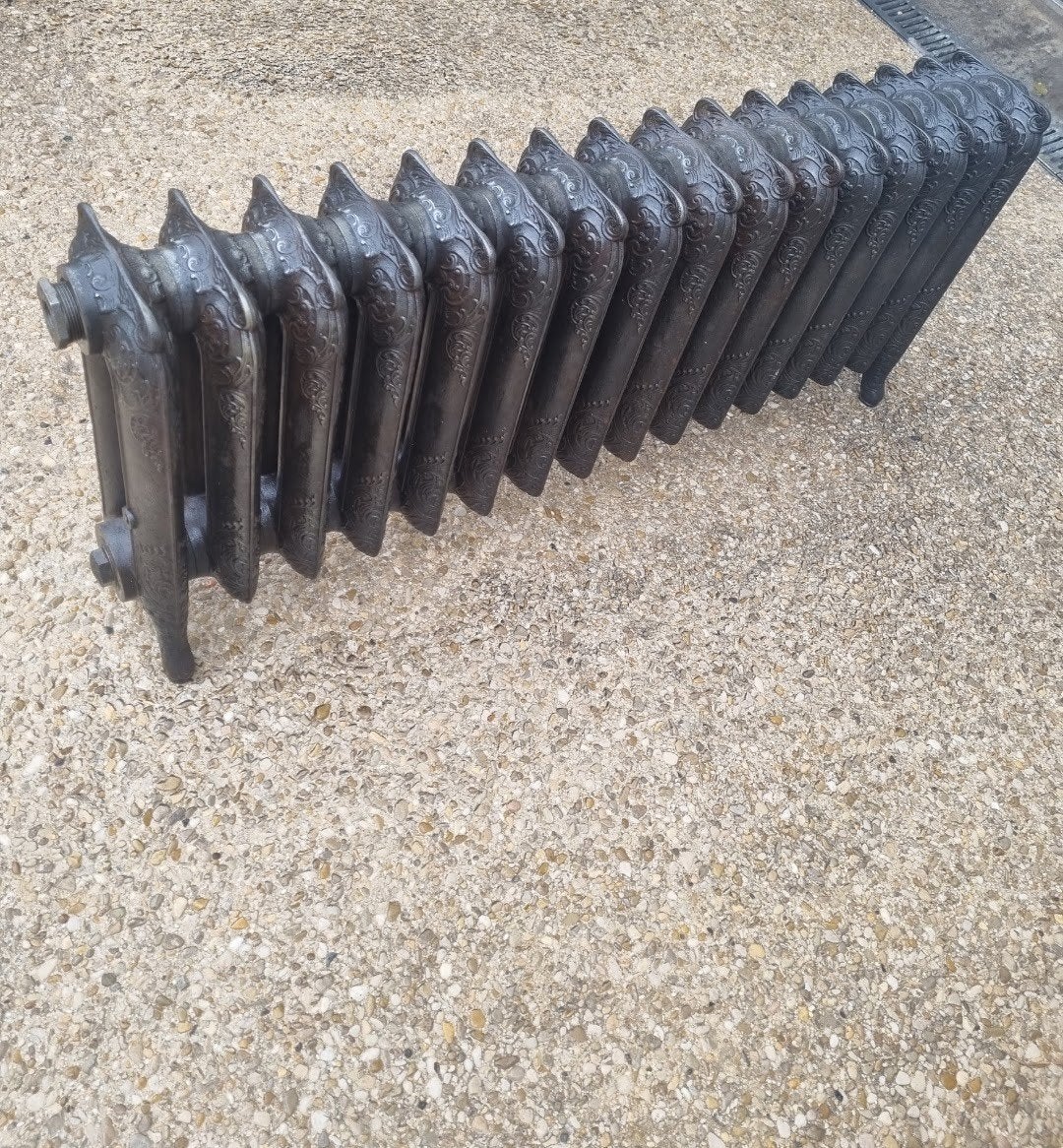 Radiateur fonte fleuri rococo, Bricolage & Construction, Enlèvement ou Envoi, Radiateur