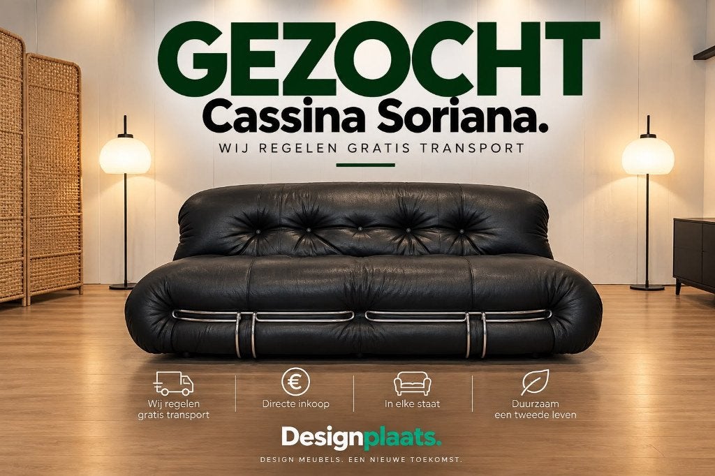 GEZOCHT: Cassina Soriana - Directe Inkoop, Huis en Inrichting, Ophalen of Verzenden, Design Bankstellen