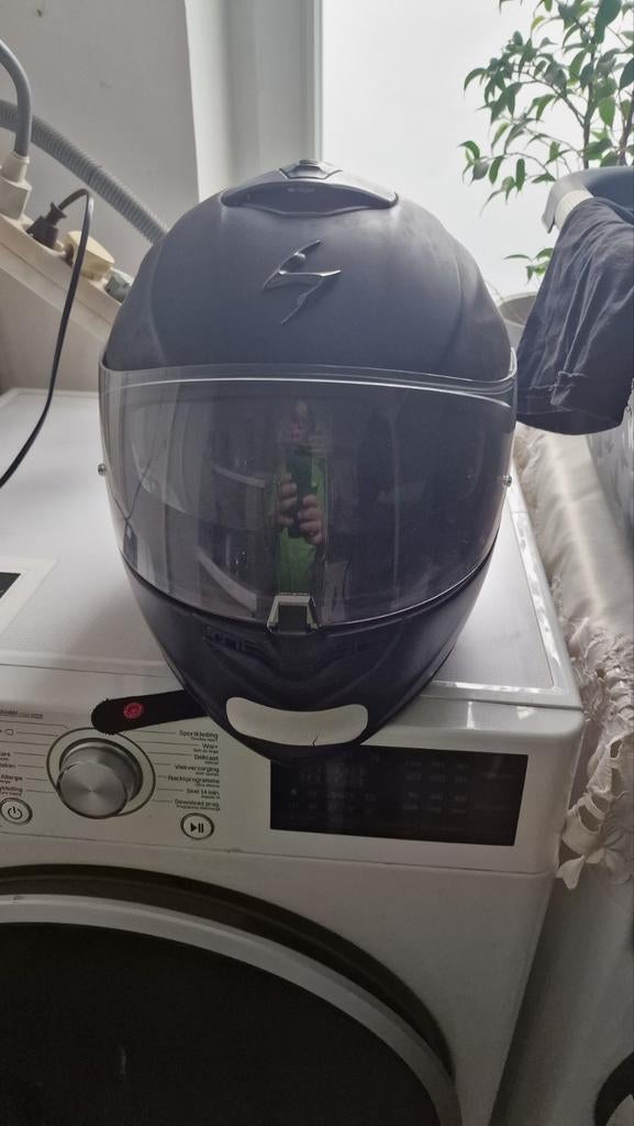 Casque scorpion en carbone il est nikel 2 visières avec, Enlèvement
