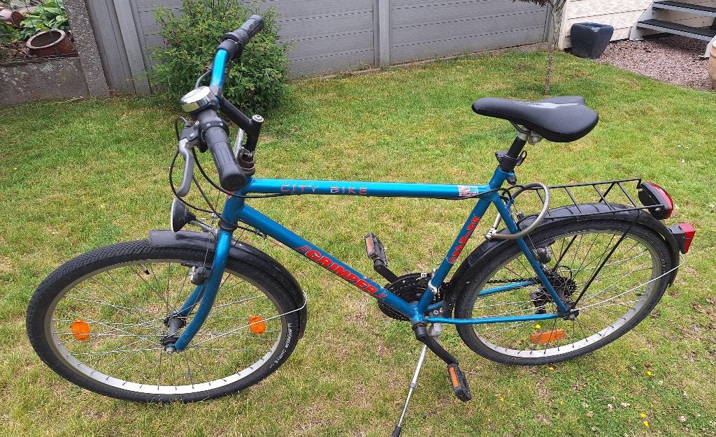 Stadsfiets Grimper blauw, Fietsen en Brommers, 53 tot 57 cm, Ophalen, Gebruikt, Versnellingen
