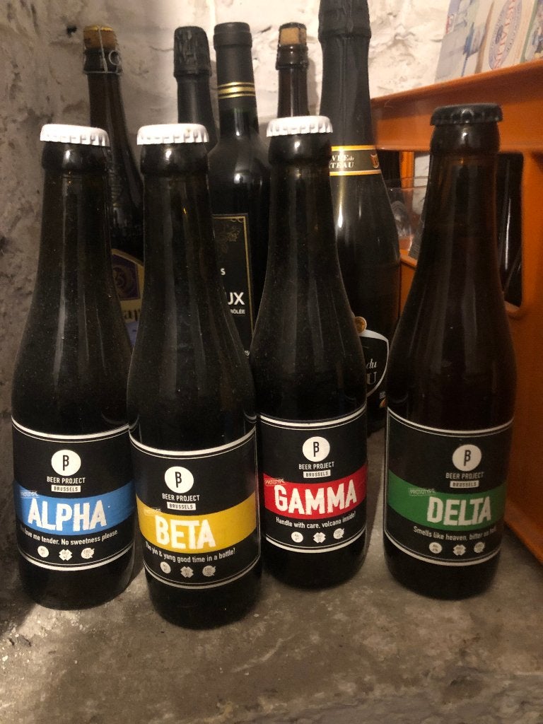 Uniek Brussels Beer Project eerste Delta + prototypes oud, Verzamelen, Biermerken, Zo goed als nieuw, Flesje(s), Overige merken
