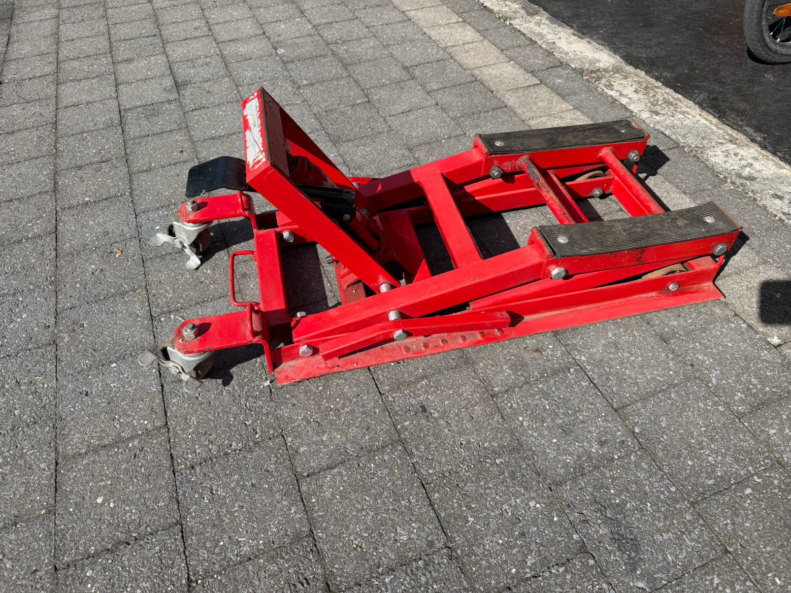 Motorlift#motorkrik, Ophalen, Gebruikt