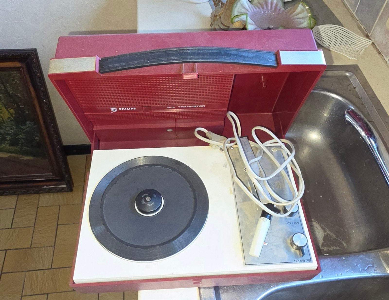 philips platenspeler vintage, TV, Hi-fi & Vidéo, Enlèvement, Tourne-disque, Philips