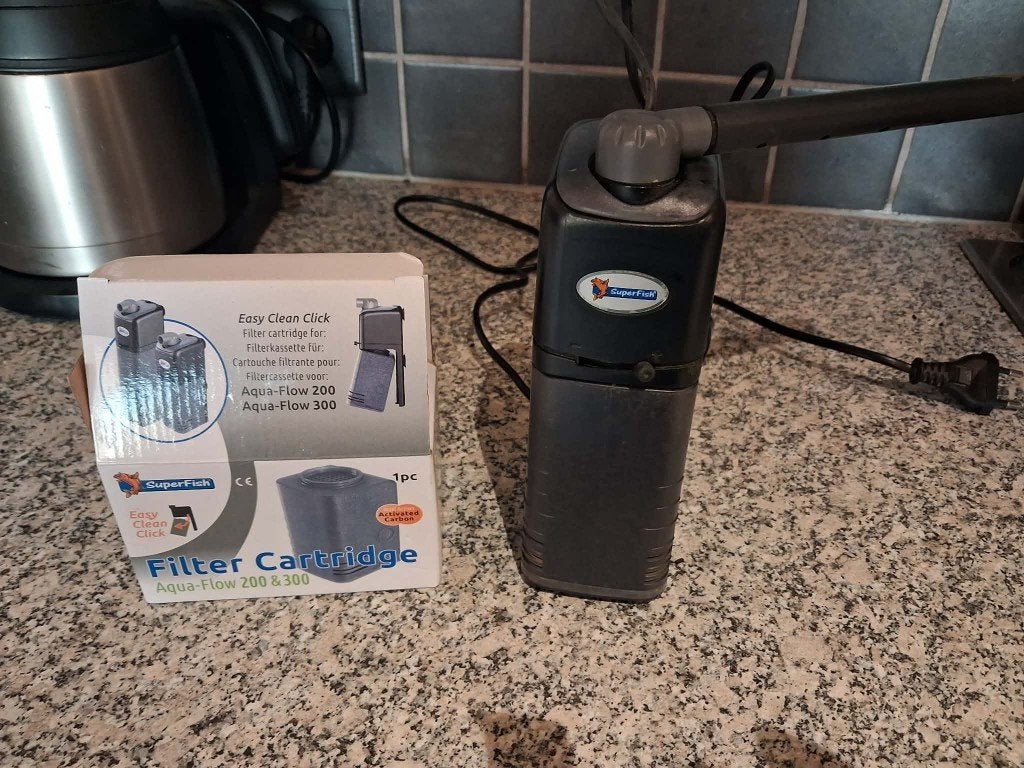 super fish filter aqua flow 200, Dieren en Toebehoren, Ophalen of Verzenden, Gebruikt, Filter
