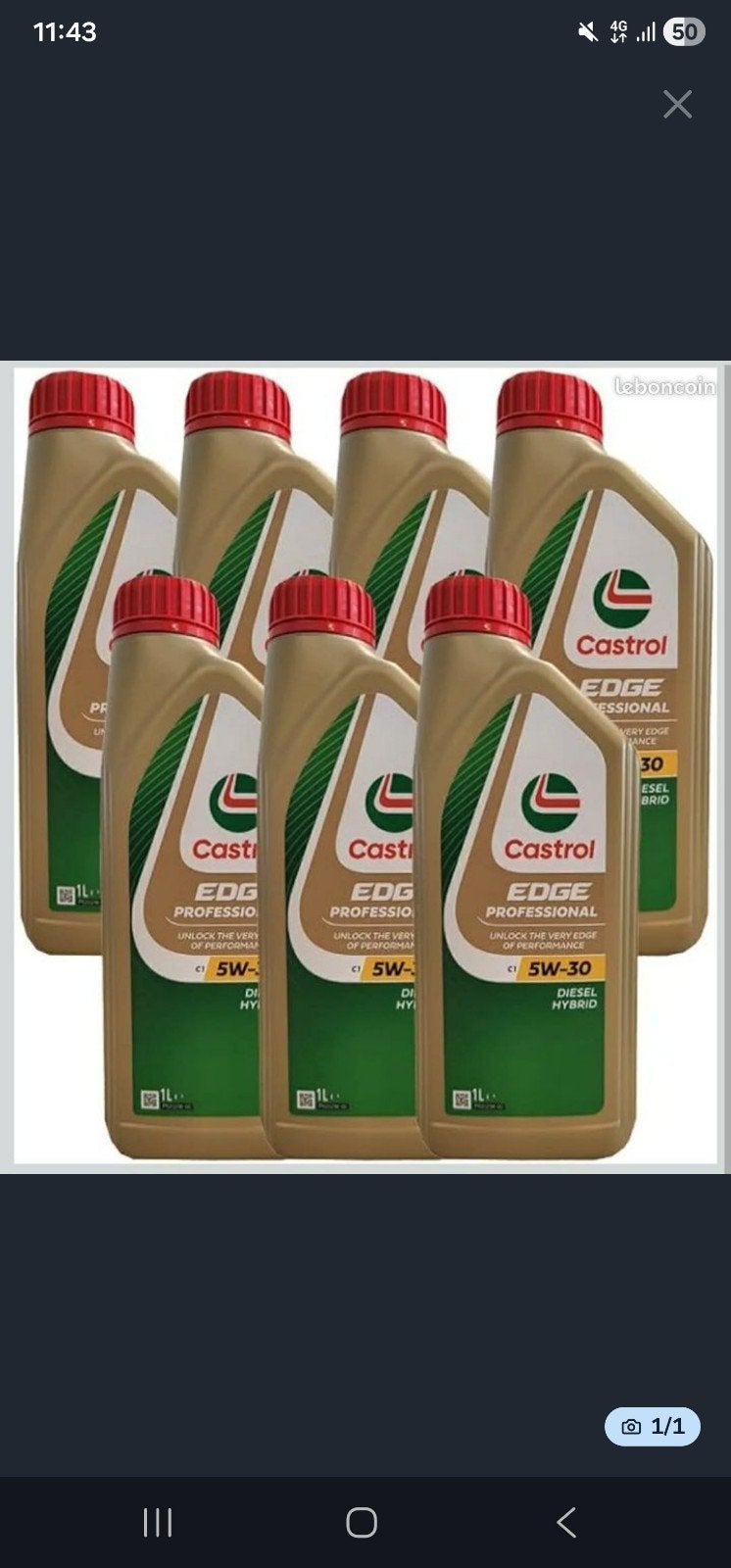 HUILE 5W30 CASTROL