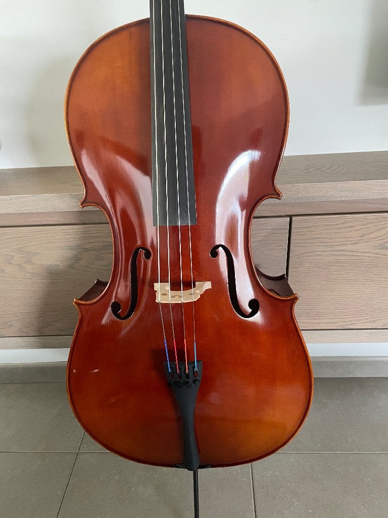 Cello 4/4 te koop met strijkstok en kist, Muziek en Instrumenten, Strijkinstrumenten | Cello's, Ophalen, Zo goed als nieuw, 4/4-cello