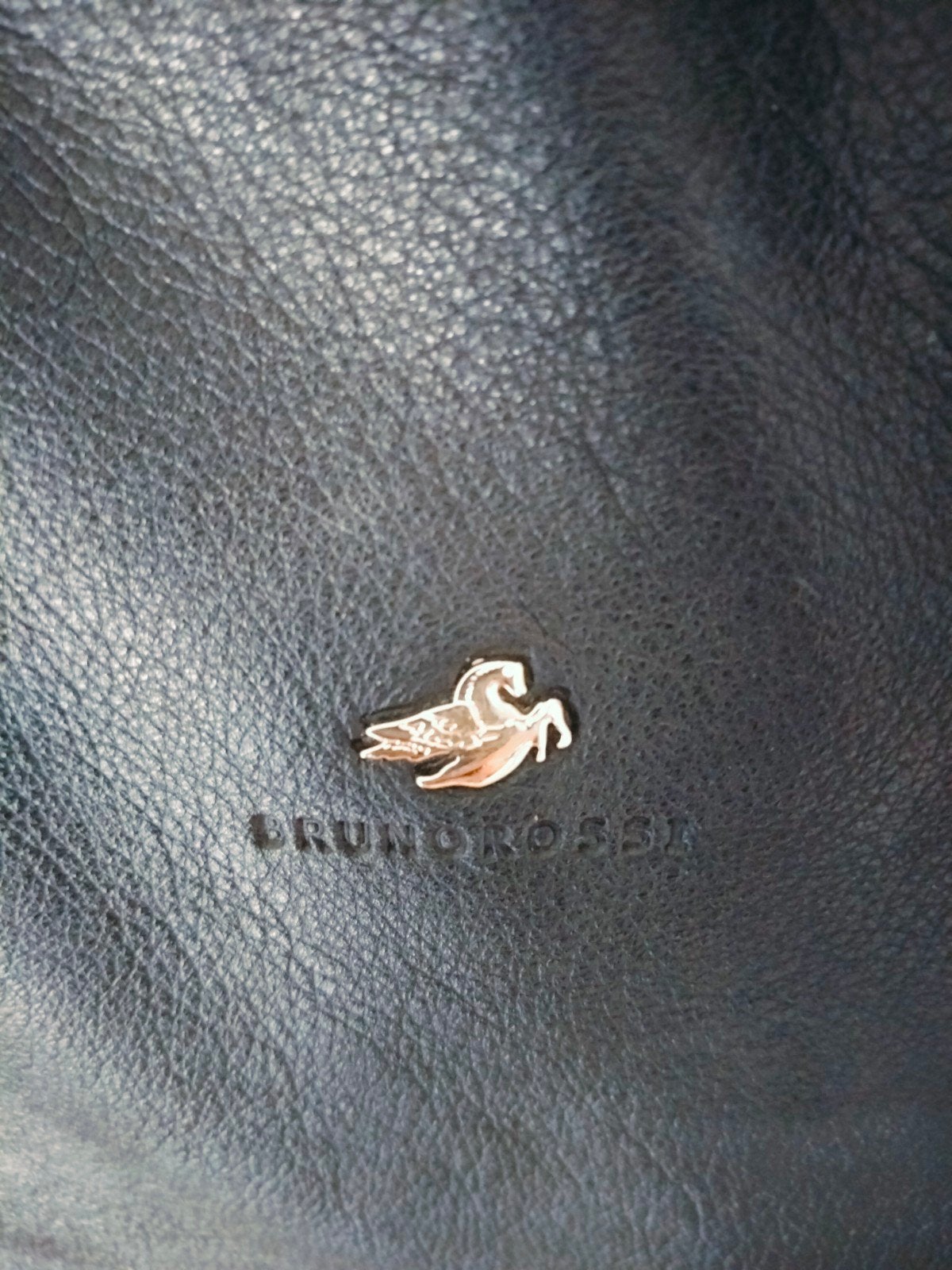 sac en cuir bleu foncé, italien, Enlèvement ou Envoi, Bleu