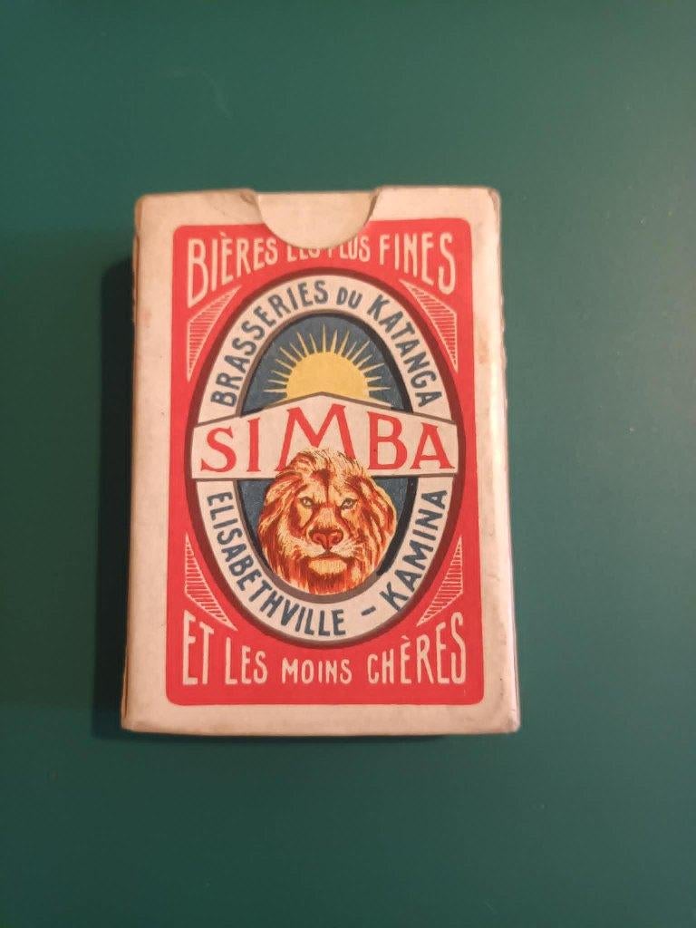 Rare jeu de cartes "Simba" Katanga, Hobby en Vrije tijd, Ophalen of Verzenden, Gebruikt, Overige typen