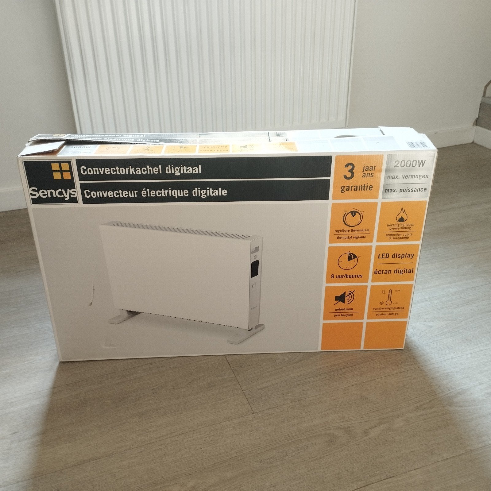 Convecteur électrique comme neuf, Enlèvement, Comme neuf, 800 watts ou plus, Radiateur