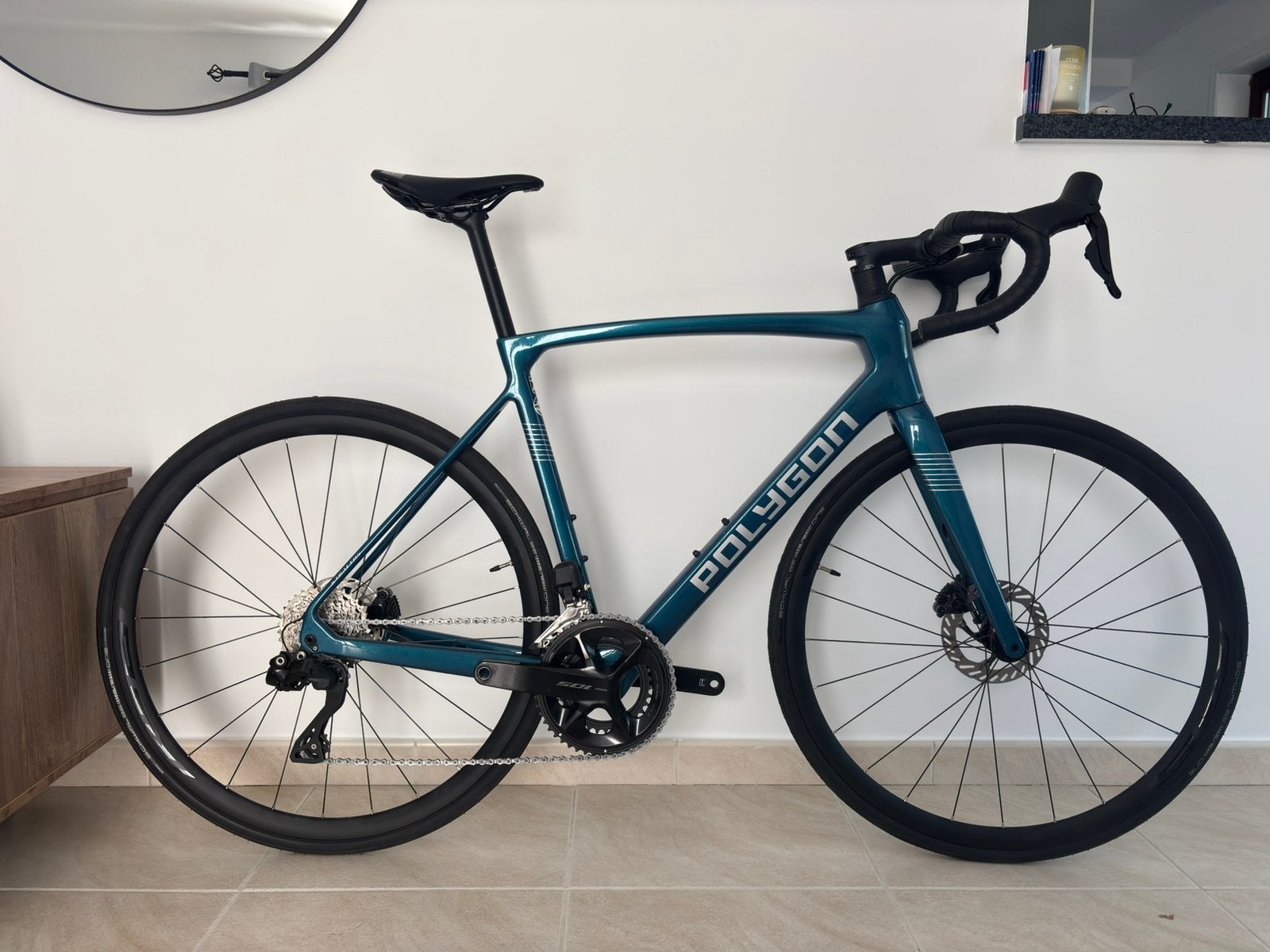 Polygon Stratos carbone t: L, Enlèvement, Comme neuf, Carbone