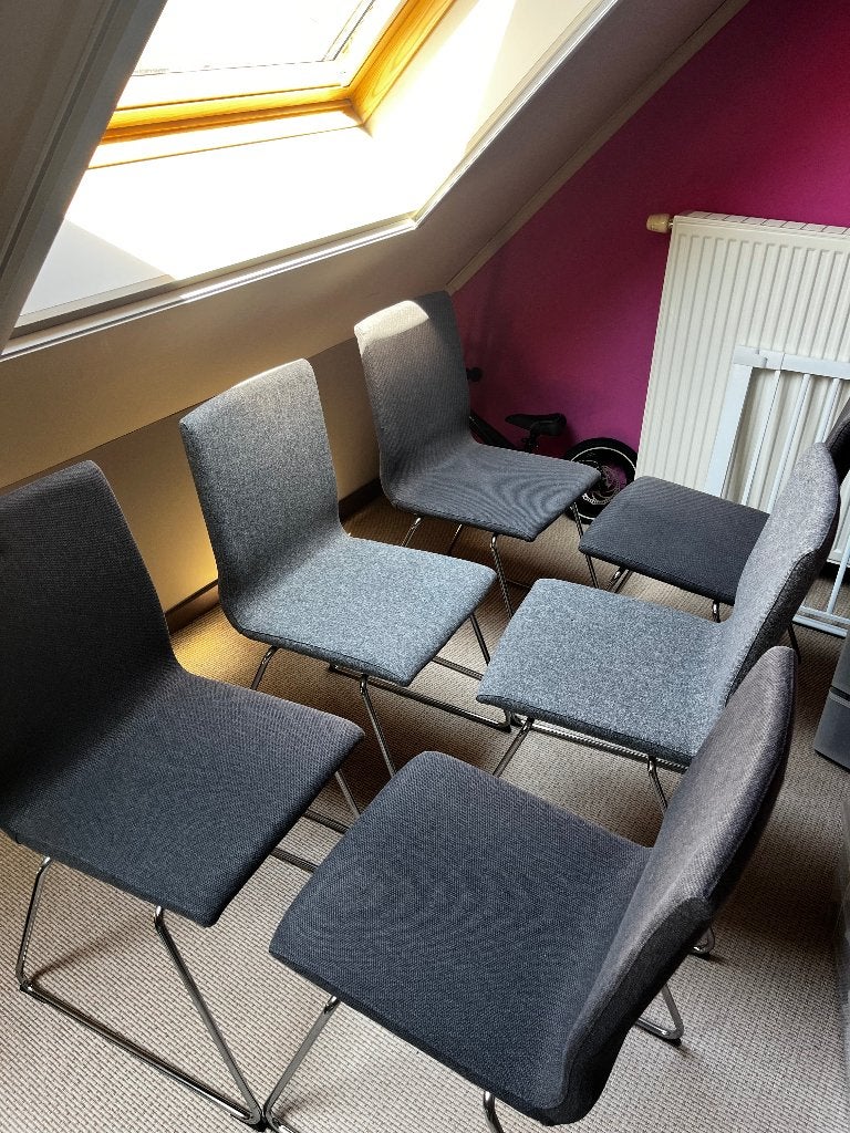 Eetkamerstoelen Volfgang IKEA, Huis en Inrichting, Stoelen, Ophalen, Gebruikt, Scandinavisch, Grijs