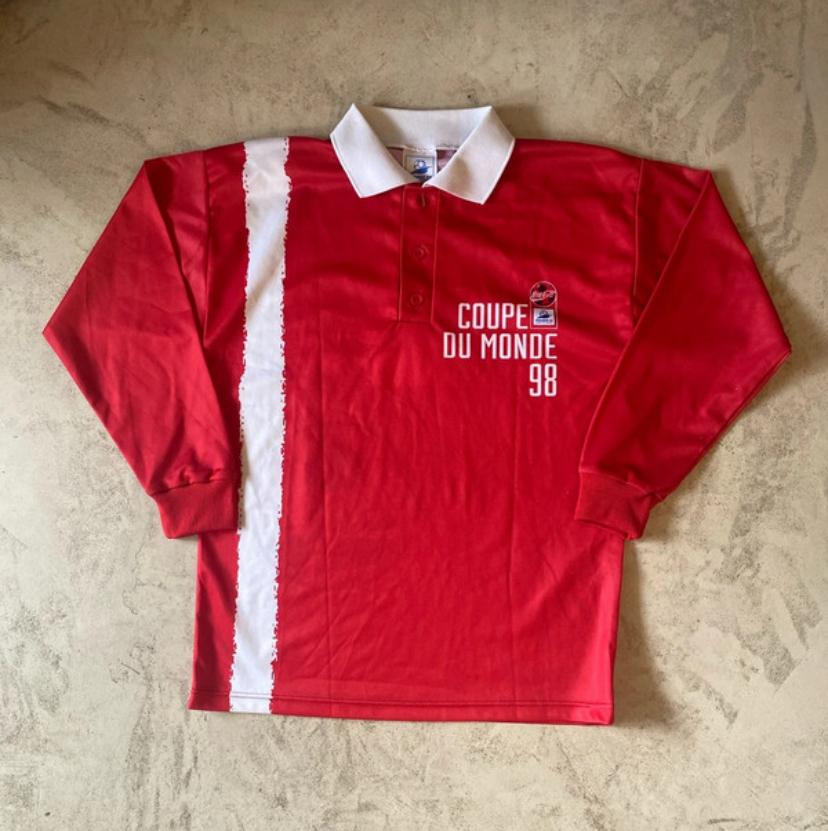 Polo Vintage Coca-Cola France 98 - Coupe du Monde 1998 -, Enlèvement ou Envoi, Comme neuf, Rouge