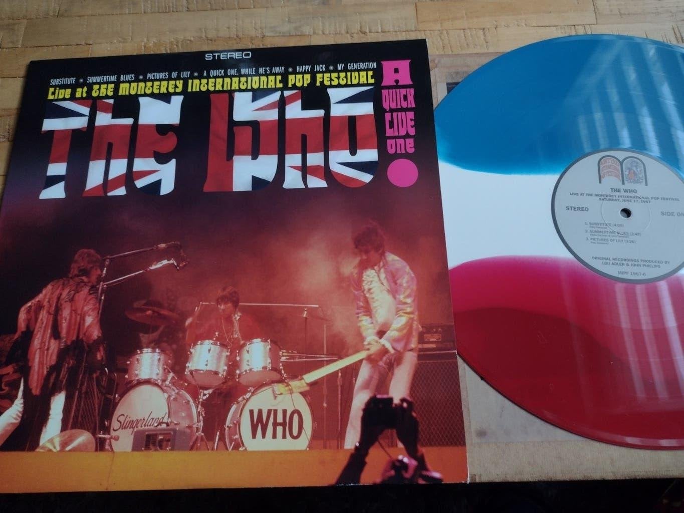 LP : THE WHO : live at Monterey Pop Festival 1967 (couleur), Enlèvement ou Envoi, Comme neuf, Rock classique, Housse de protection extérieure