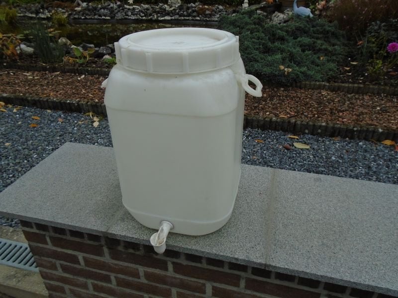Watertonnetje 20 liter met kraantje, Ophalen, Kunststof, Met kraantje, Minder dan 75 liter