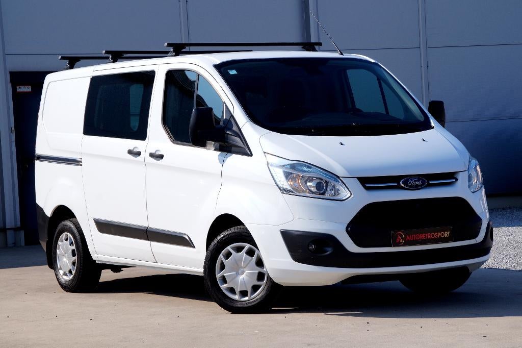 Ford Transit Custom 2.2 TDCi hulpprogramma en garantie, Auto's, Bestelwagens en Lichte vracht, Euro 5, Stof, Zwart, 4 cilinders