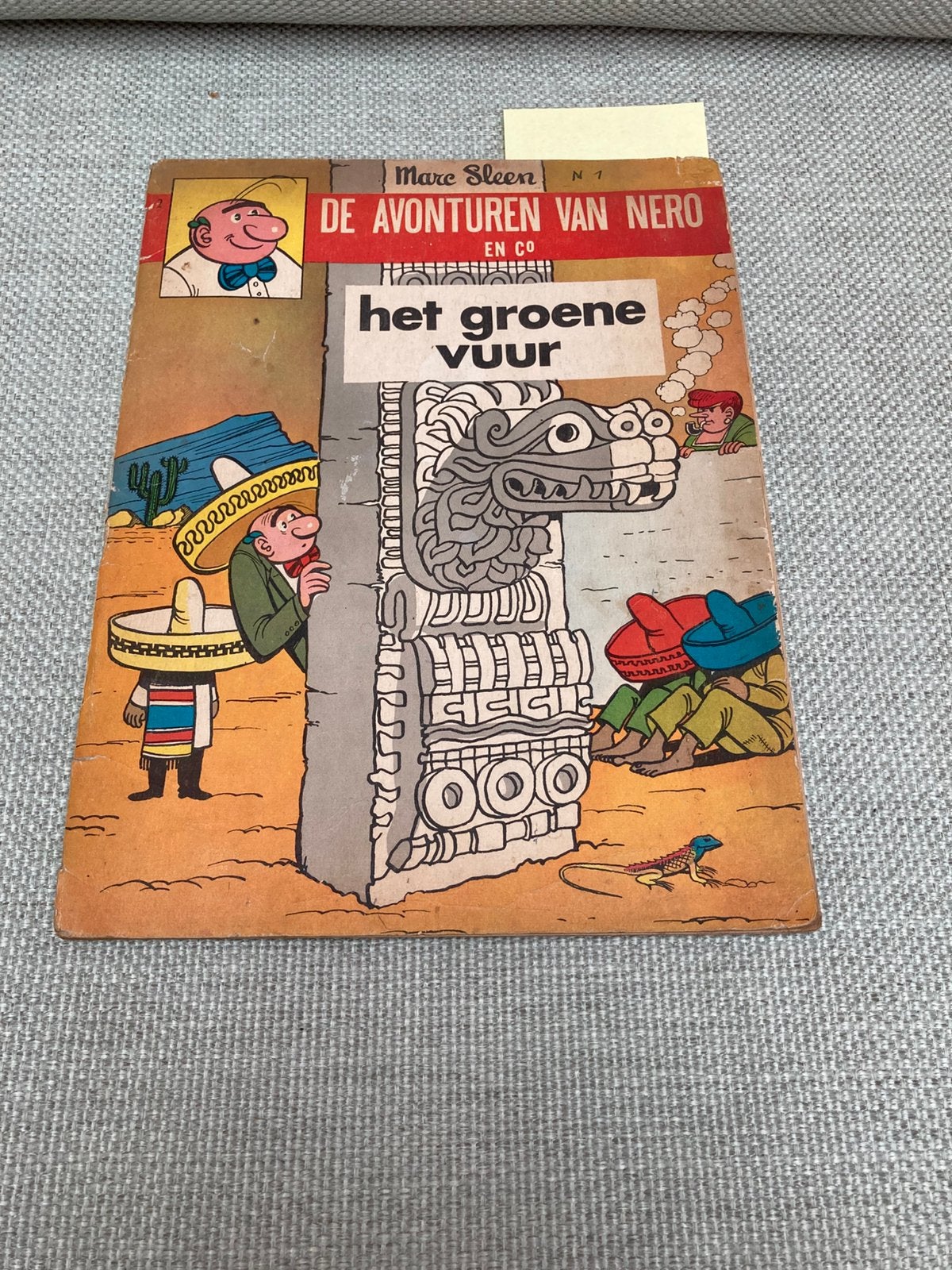 De avonturen van Nero en Co Het groene vuur, Une BD, Enlèvement, Utilisé
