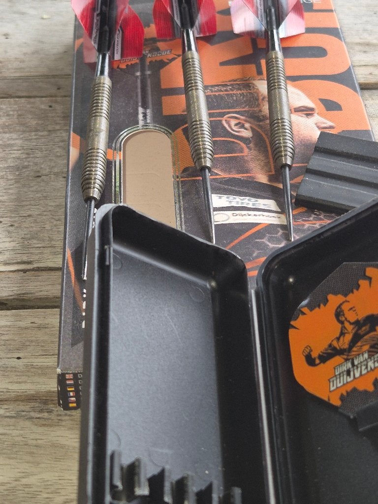 Darts dirk van duijvenbode 25 gram, Sport en Fitness, Darts, Ophalen, Zo goed als nieuw, Pijlen