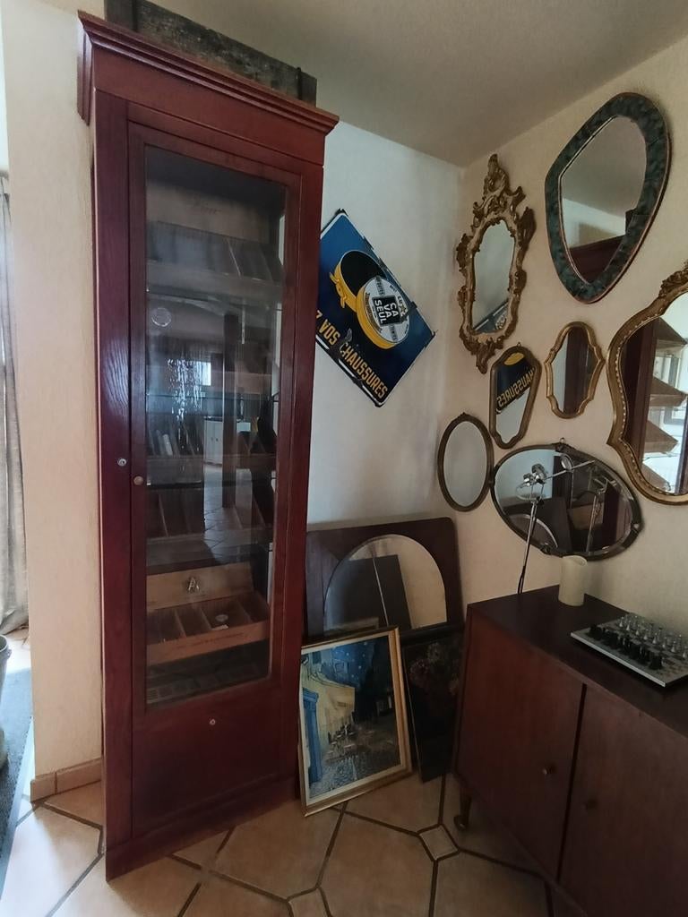 Cave à cigares  Zabia Nº25 humidor  Nº25 en acajou, Antiek en Kunst, Ophalen