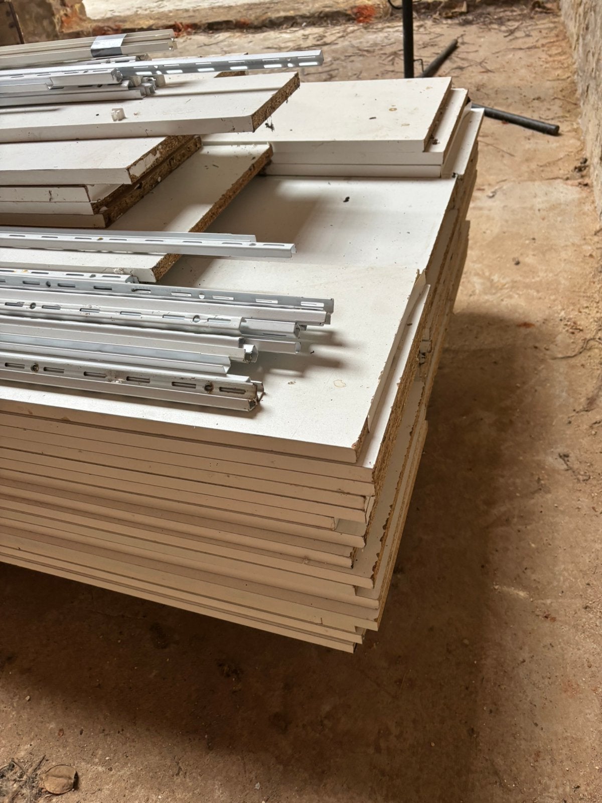 Wandrailsysteem 56 planken 250cm x 30, Enlèvement, Utilisé