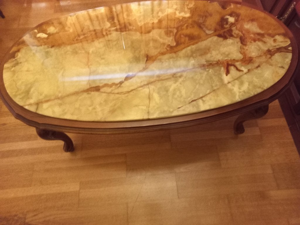 klassieke vintage salontafel in Louis XV-stijl, Ophalen
