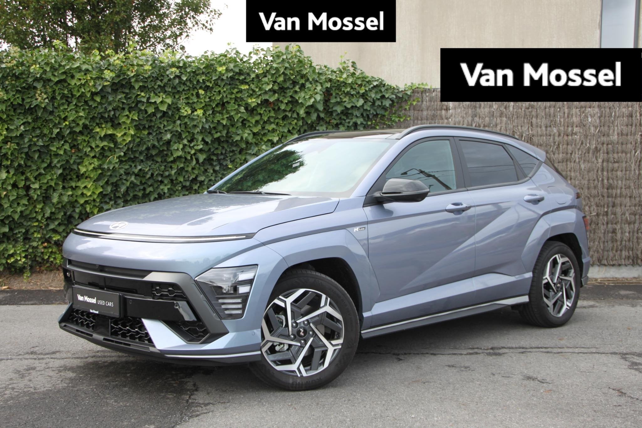 Hyundai Kona 1.6 GDi Hybrid Shine N-Line Sensation 6-DCT | D, Auto's, Dealer onderhouden, Stof, Gebruikt, Zwart