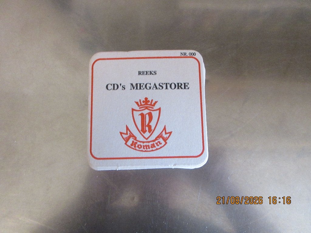 bierviltjes van reeks CD Mega store brouwerij Roman., Ophalen, Zo goed als nieuw, Viltje(s), Overige merken