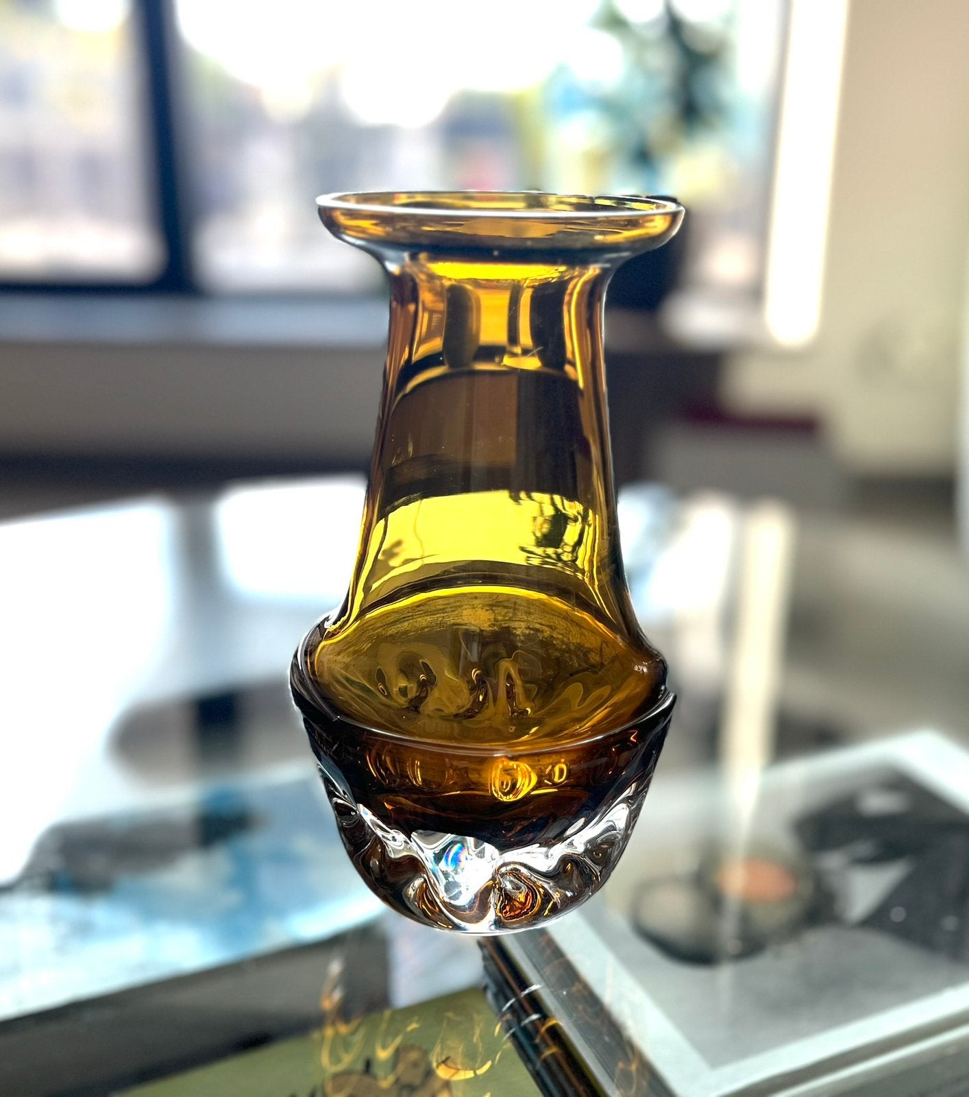 Vase en cristal moderne du milieu du siècle, Antiquités & Art, Enlèvement ou Envoi