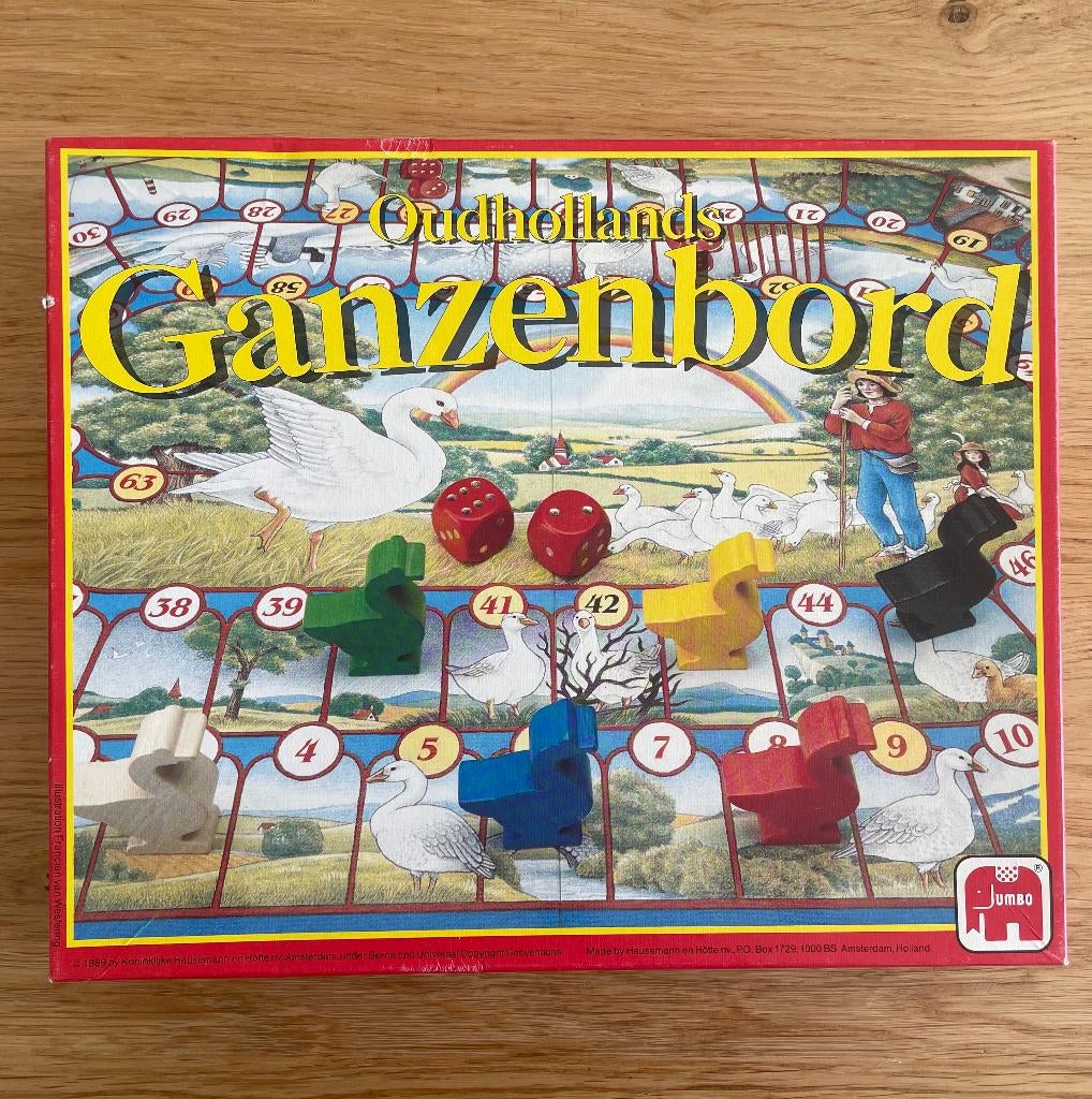 Oudhollands Ganzenbord Jumbo, Een of twee spelers, Ophalen of Verzenden, Zo goed als nieuw, Jumbo