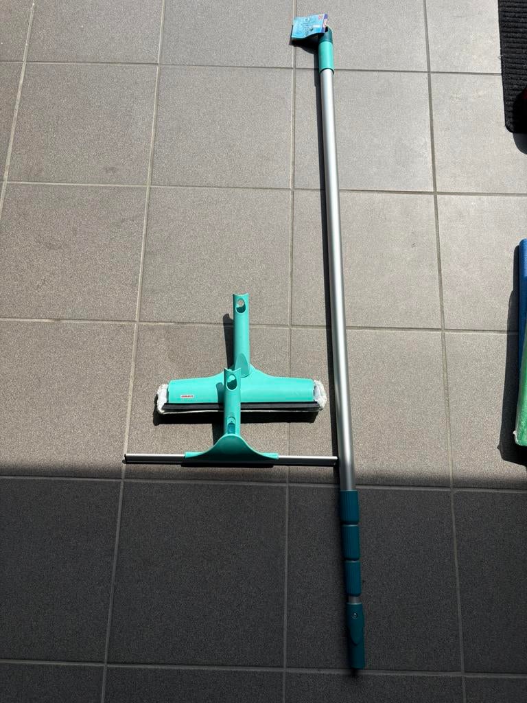 Leifheit telescoop steel, Huis en Inrichting, Schoonmaakartikelen, Ophalen of Verzenden, Raamwisser of Trekker