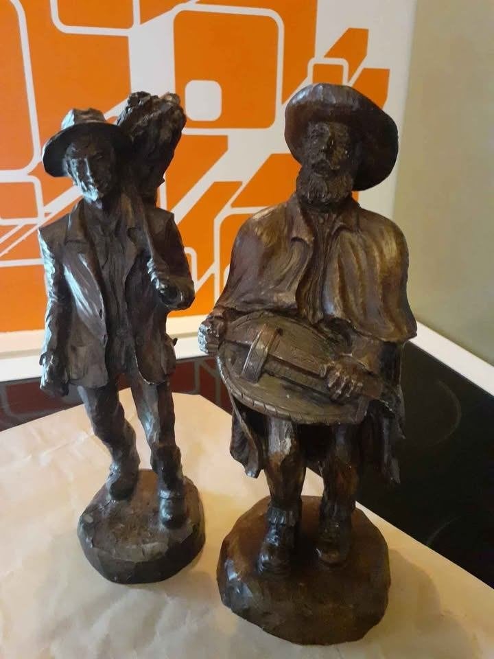 Deux figurines, personnages R. BIDAL., Enlèvement, Comme neuf, Humain