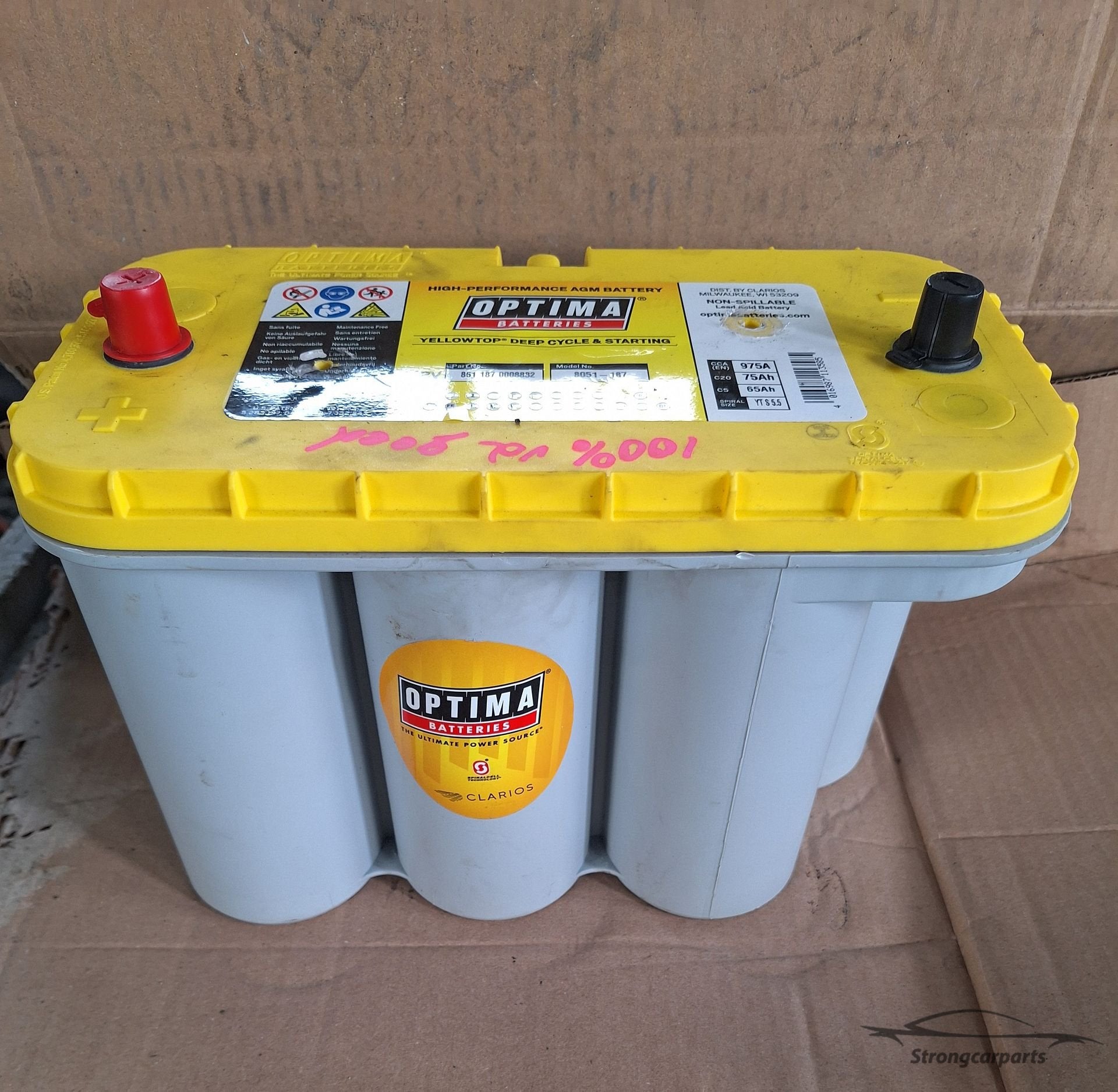 Accu 975A 75AH High performance AGM Battery doorstart Accu 1, Auto-onderdelen, Austin, Gebruikt, -, -