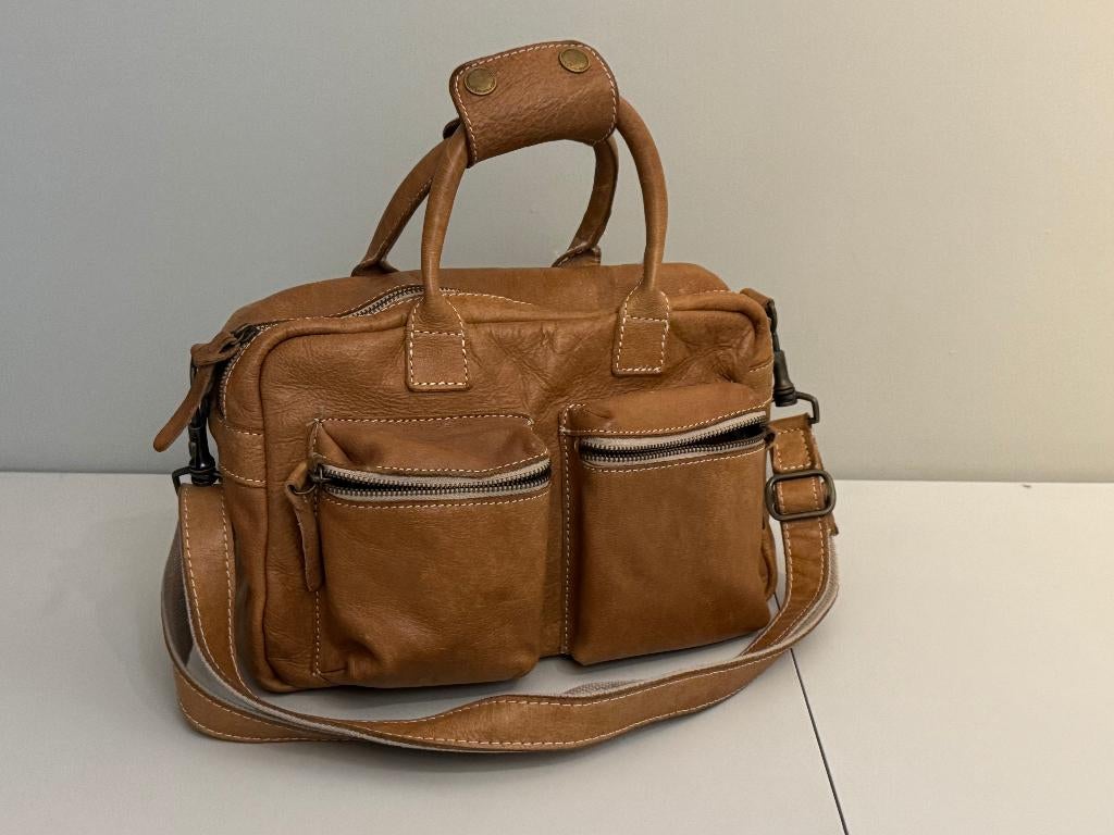 Authentieke Cowboys-bag -cognac, Ophalen, Zo goed als nieuw