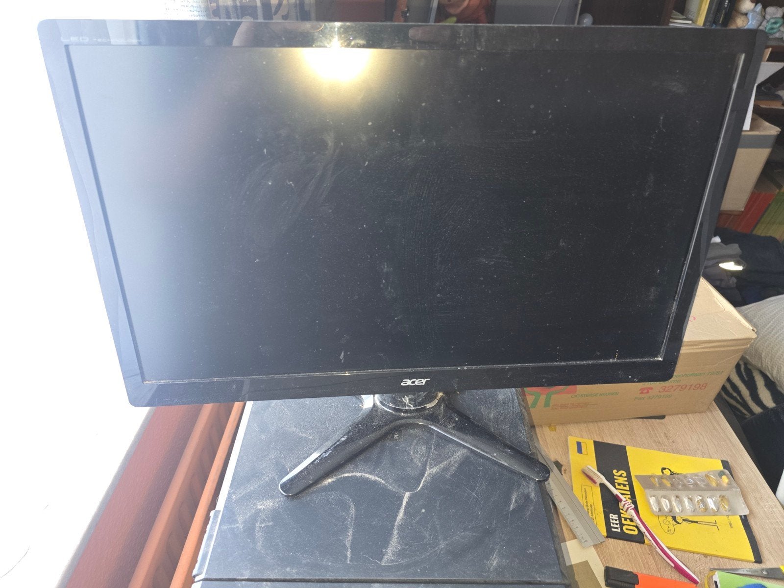 ACER 22INCH GAMING MONITOR HDMI, Computers en Software, Monitoren, DVI, Full HD, Zo goed als nieuw, In hoogte verstelbaar