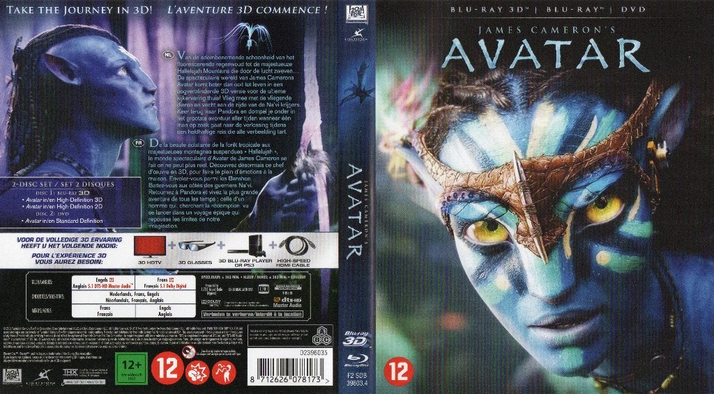 avatar (blu-ray 3D + blu-ray) nieuw, Cd's en Dvd's, Blu-ray, Zo goed als nieuw, Science Fiction en Fantasy, 3D, Ophalen of Verzenden